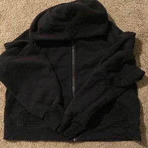 Lululemon black full zip scuba sweatshirt M/L